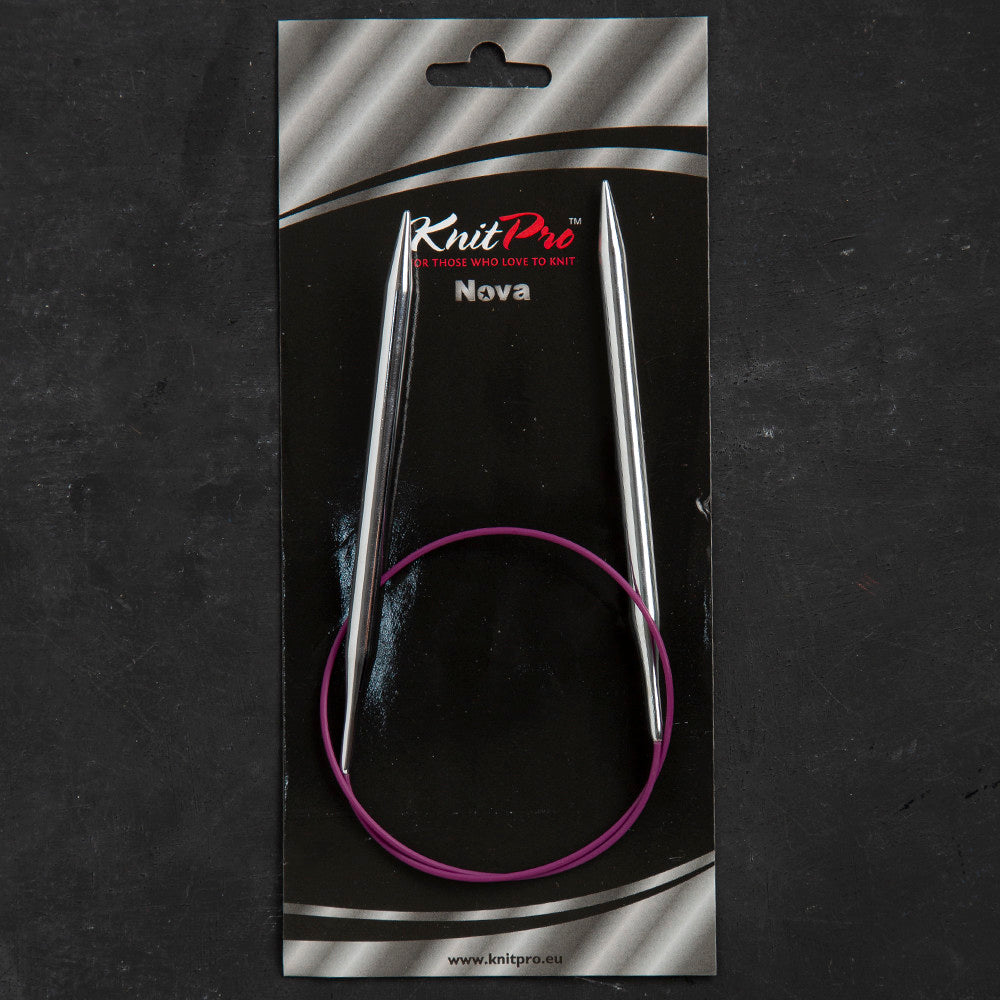 KnitPro Nova Metal 6.5 Mm 60 Cm Metal Mor Misinalı Şiş - 11327